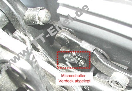 Original Audi TT Roadster 8N Mikroschalter Schließteil Verdeck links 8N7959985