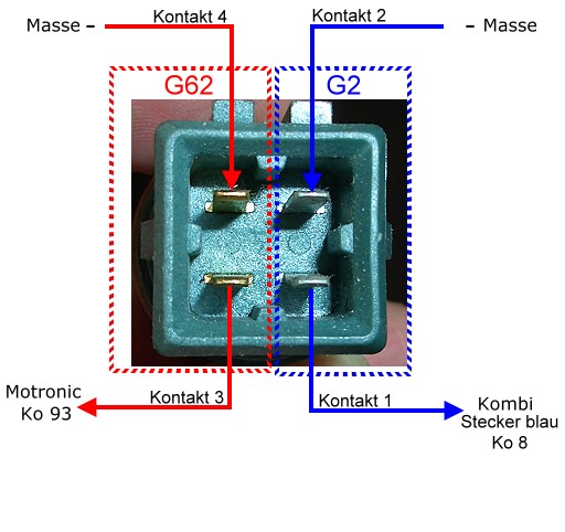 Kühlmitteltemperatur Sensor Geber für 1.6 1.8 1.9 TDI 2.0 2.5 VW Passat 3BG